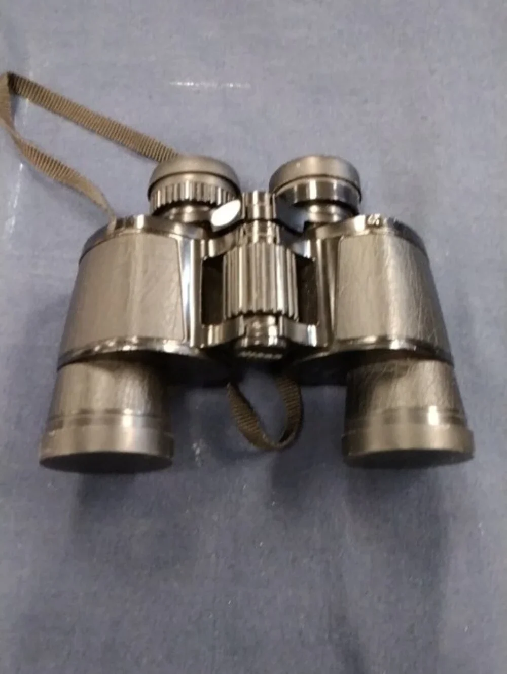 Nikon Black Binoculars with Brown Case